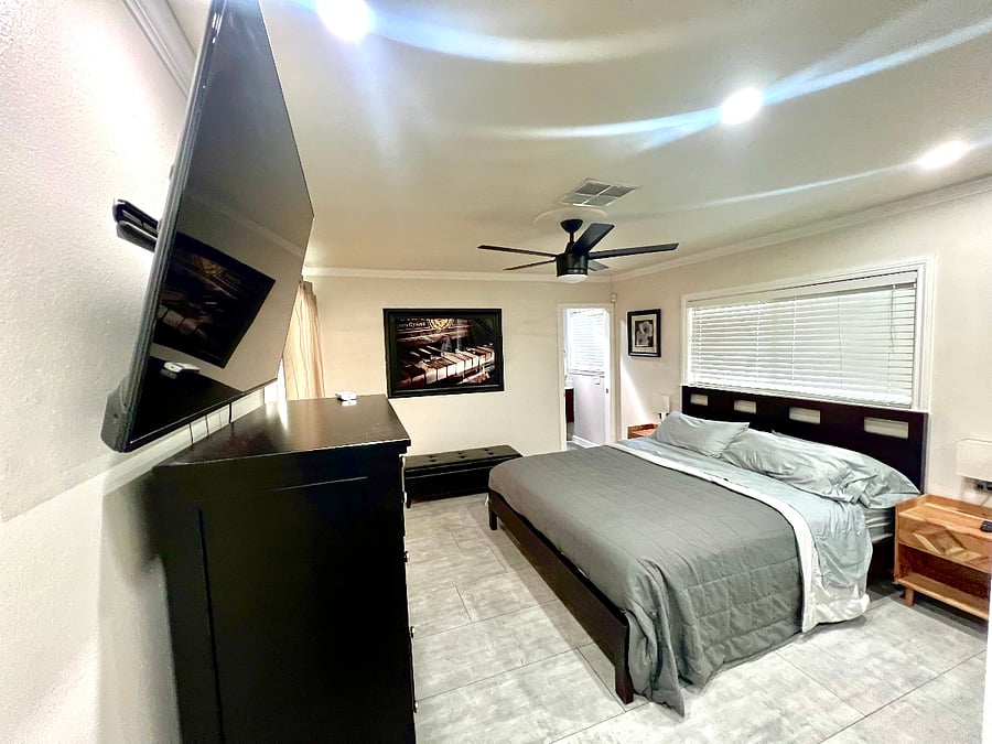 Primary Master Bedroom with King Bed