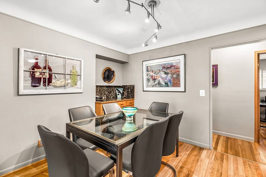 Dining Room with table extension =seating 10