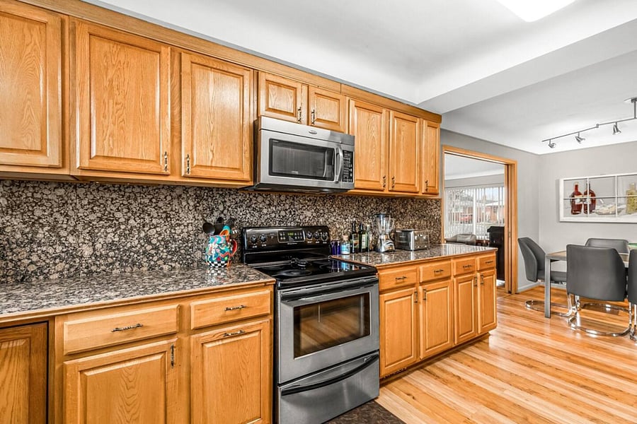 KITCHEN TO DINING ROOM & HOUSE FRONT