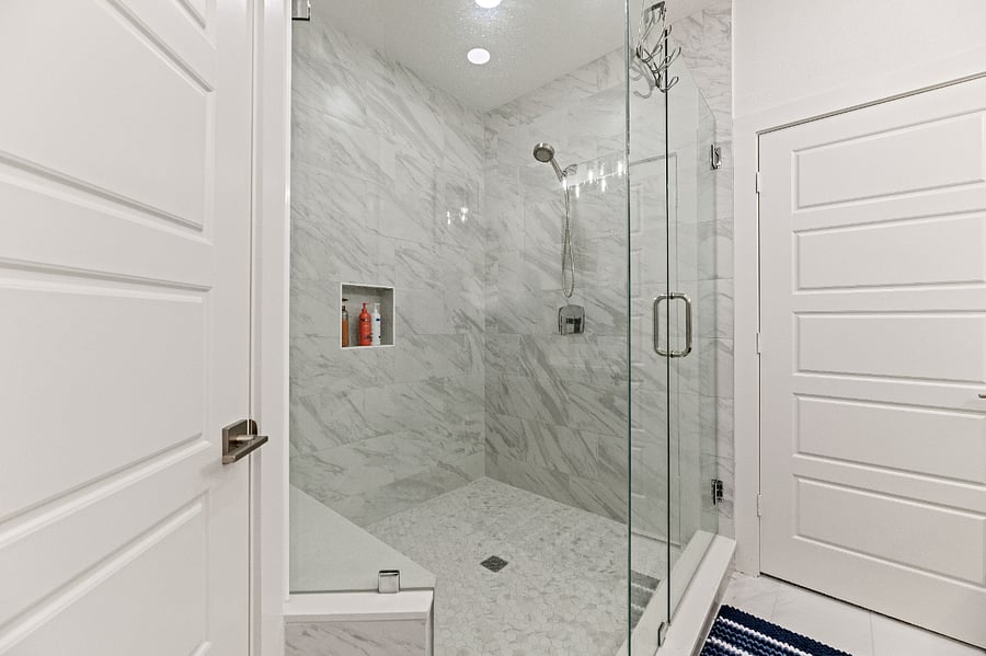 Master shower