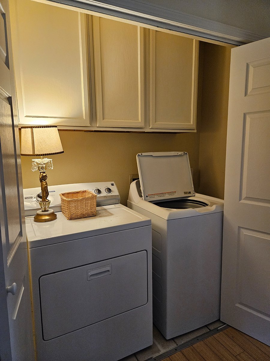 Downstairs shared laundry