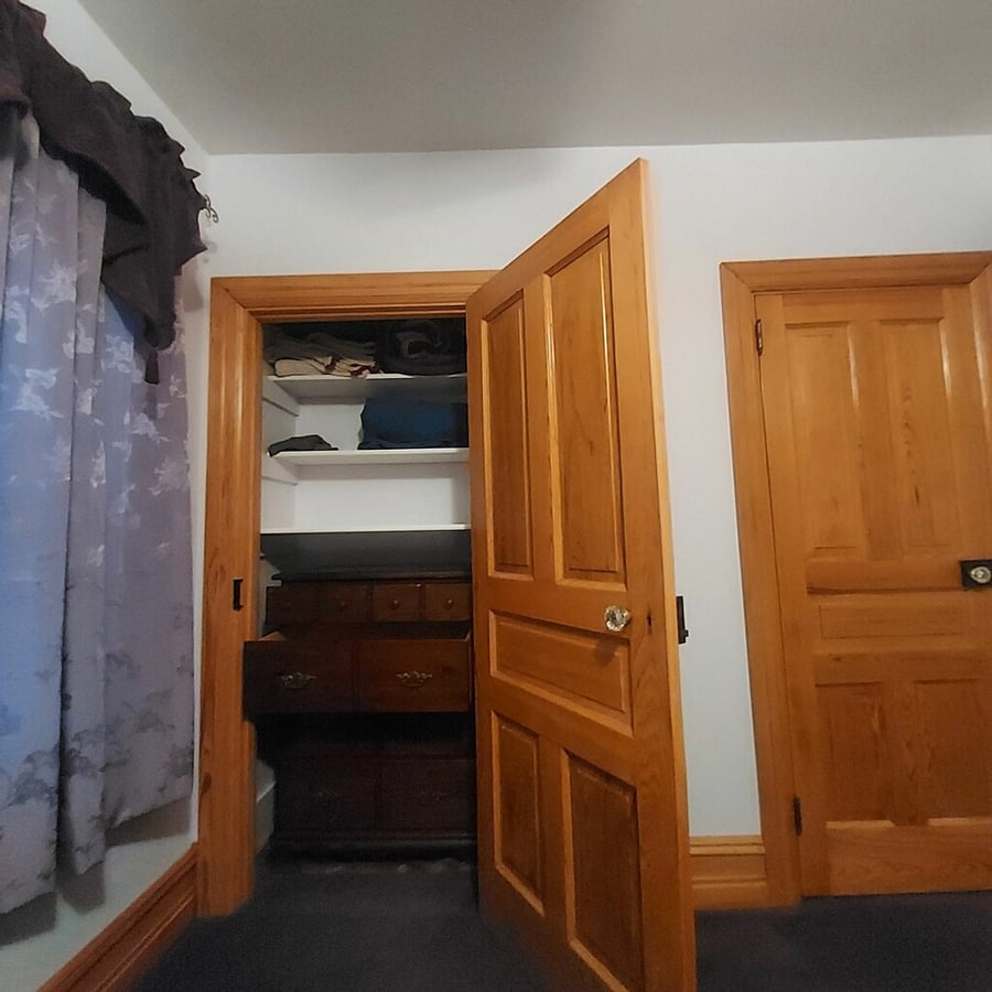 Private dresser in closet