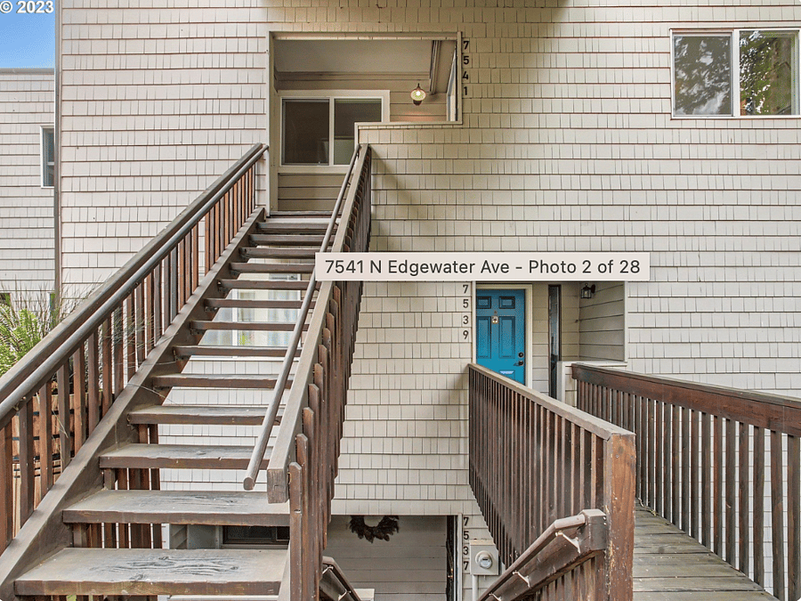 Stairway to the unit