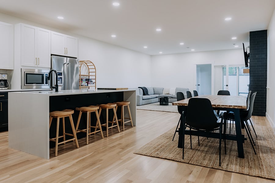 Kitchen and Living Room