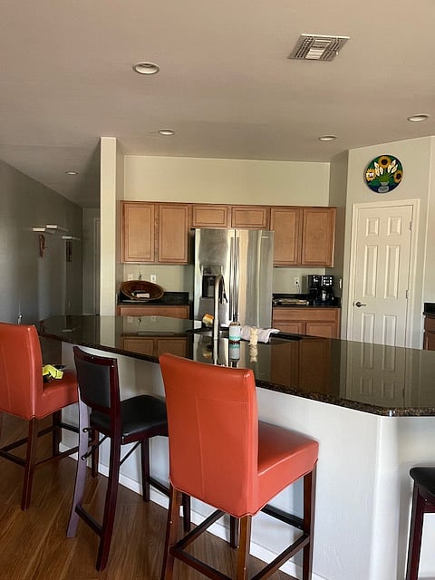 Kitchen, eating area
