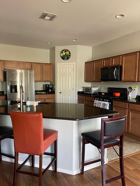 Kitchen, eating area