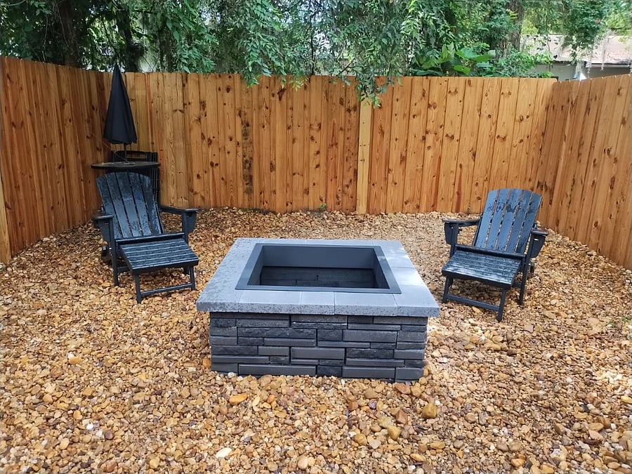 Private enclosed back yard
