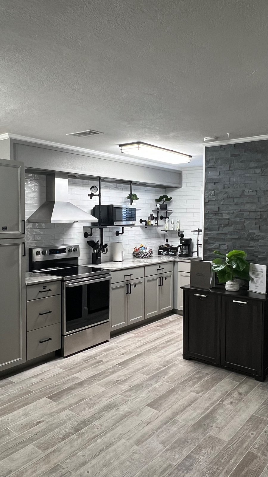 Fully stocked kitchen