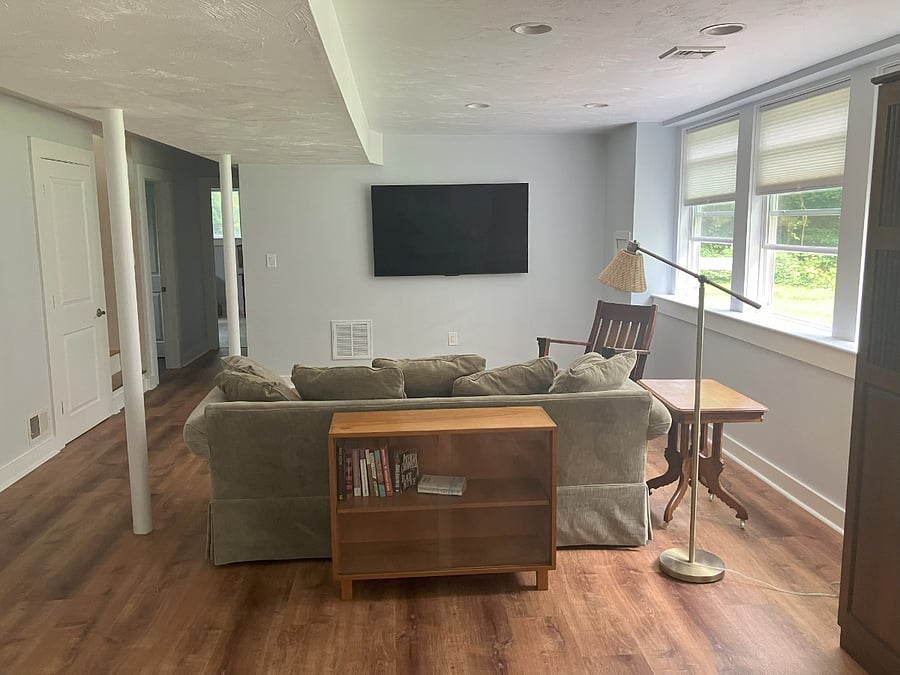 downstairs TV room