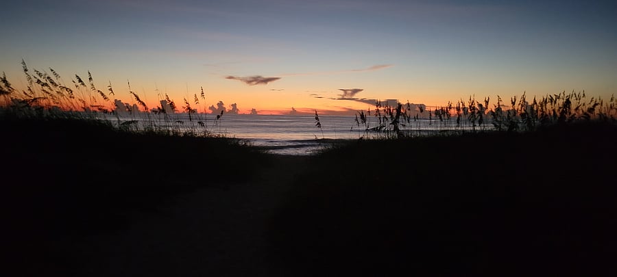 Beach Path sun rising