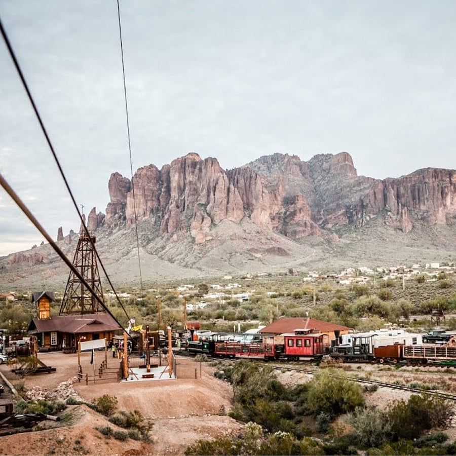 Goldfield Ghost Town. Superstition Zip-line and many other adventures down the street from this rental.