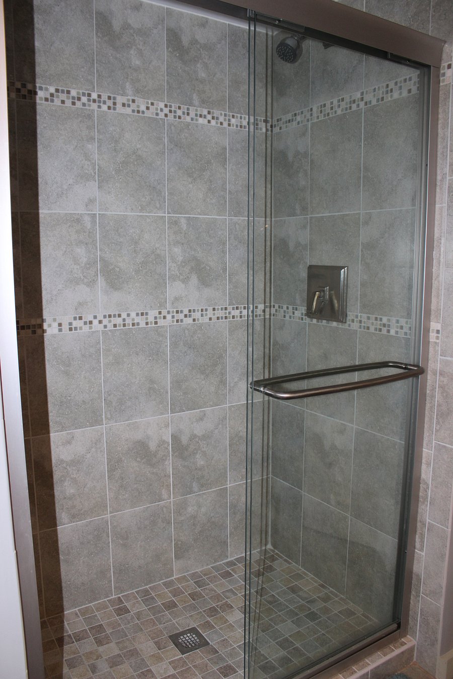 Downstairs walk in shower