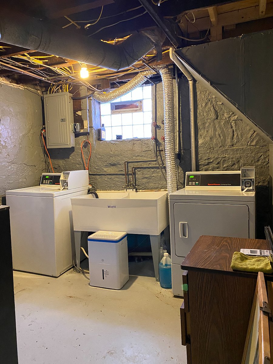 Onsite Coin Laundry with complementary detergent and fabric softener.