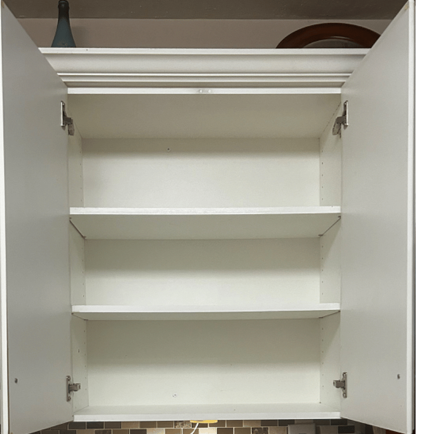 The kitchen cabinet space for the tenant 