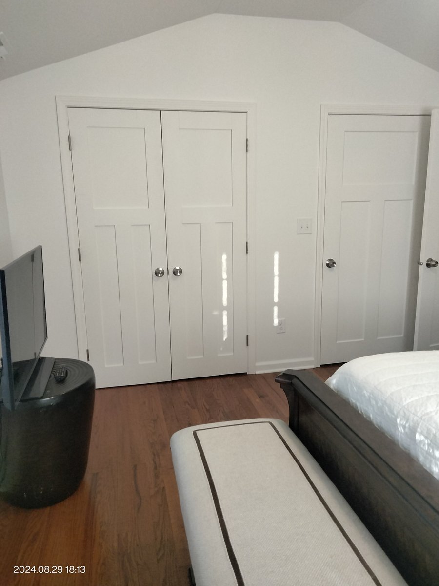 Bedroom 1 with double door closet