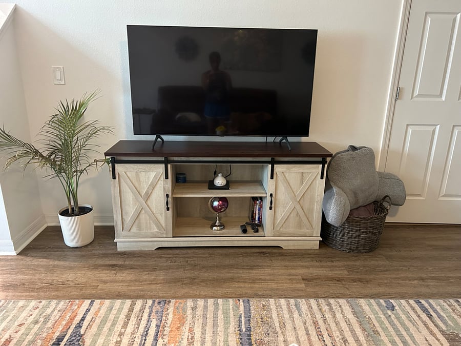 50 in tv living room