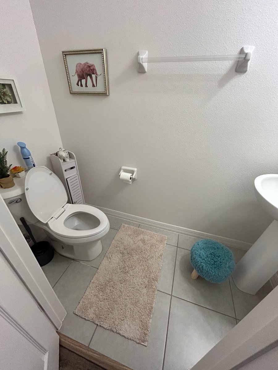 Main level half bath