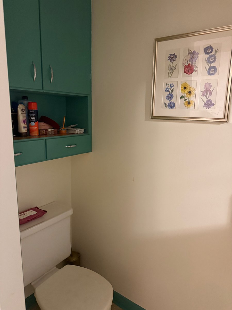 Half bath in large bedroom