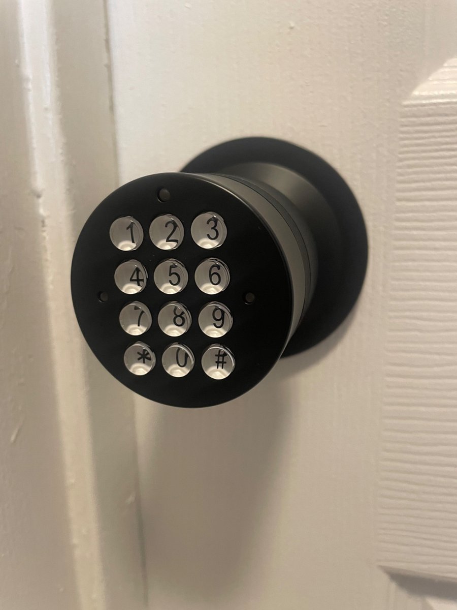 Smart lock on guest's door