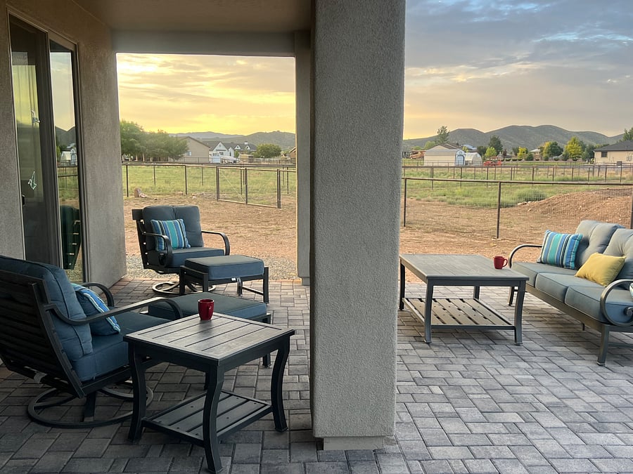 Comfortable outdoor seating