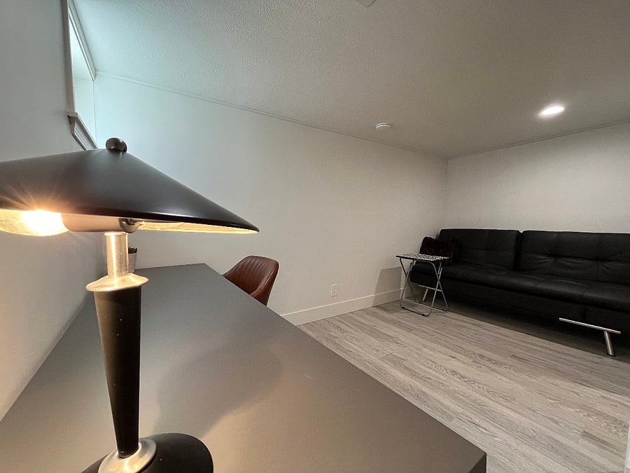 Optional office layout for second bedroom