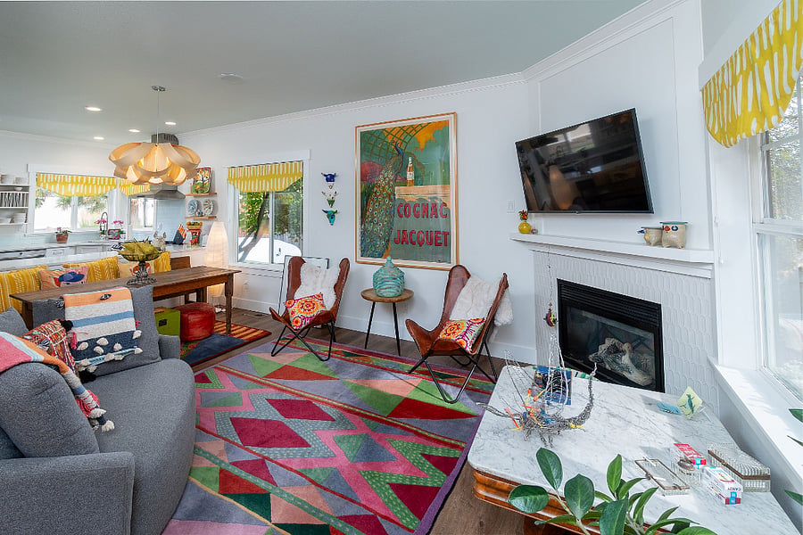 Welcome to the Open Concept Living Room/Dining Room & Kitchen area