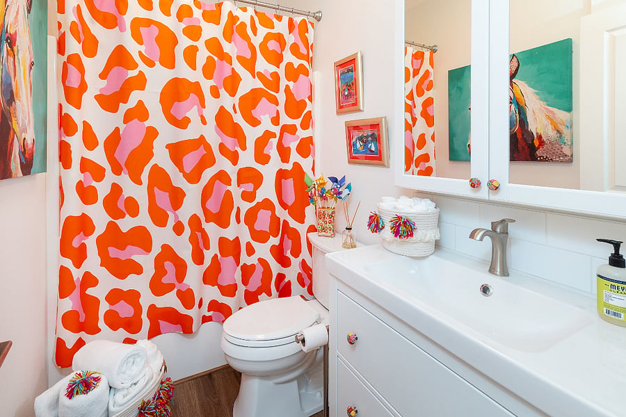 Bathroom - Squeaky Clean and Cheerful