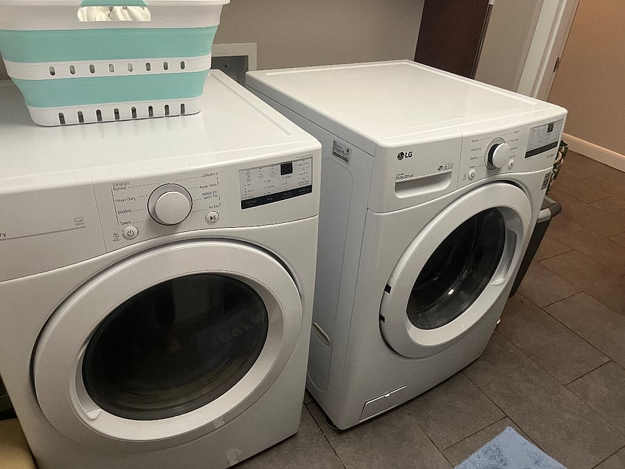Full-size washer and dryer