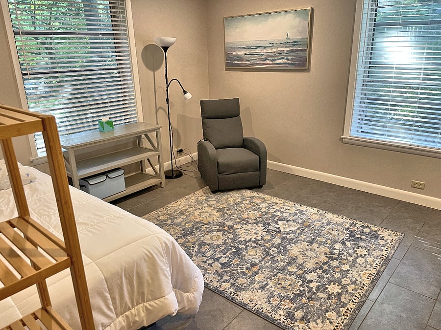 Bedroom 2, massage chair