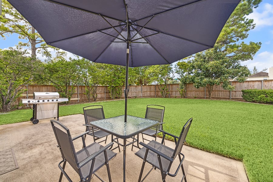 Grill up a meal in the sunny backyard
