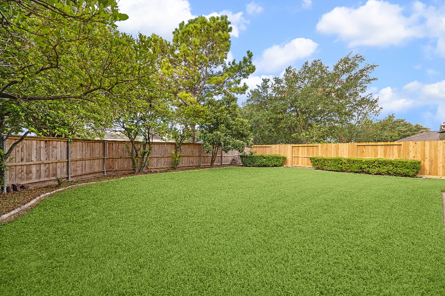Let the kids play ball in the spacious fenced in yard