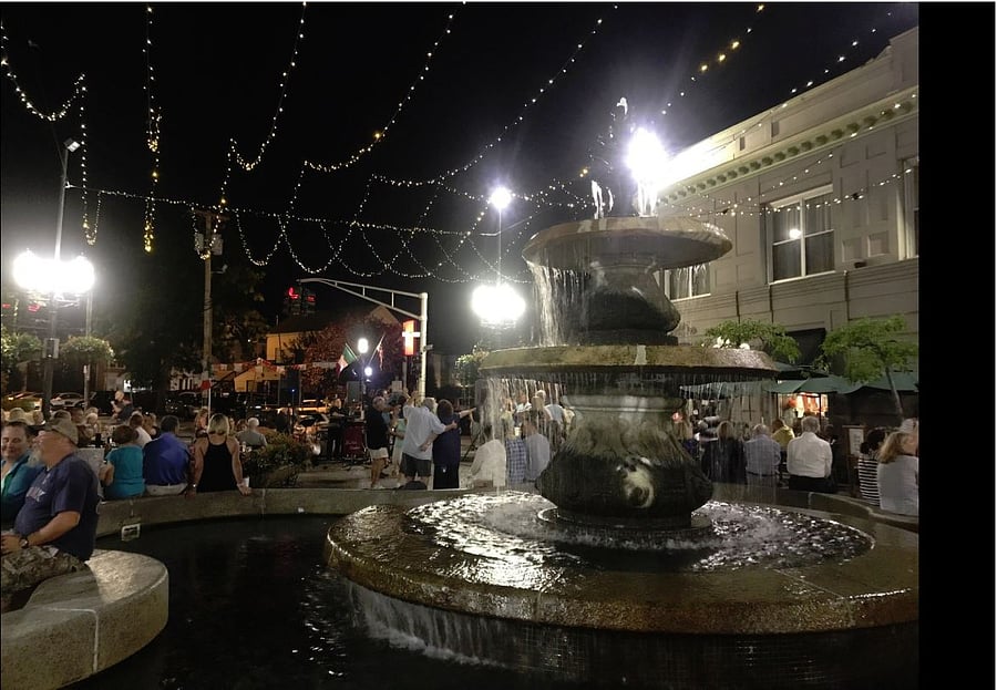 Events at The Fountain / DePasquale Plaza, walking distance from my apartment.