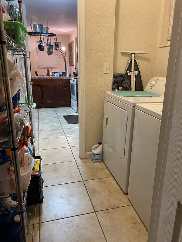 Laundry Room and extended pantry space.