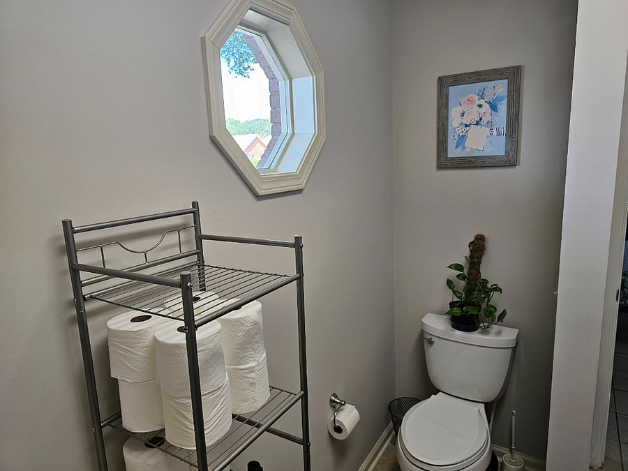 Shared half-bathroom
