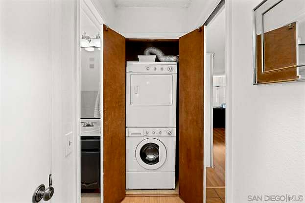 In-unit washer and dryer.