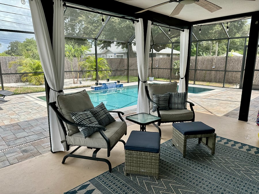 Covered Patio & Pool Area