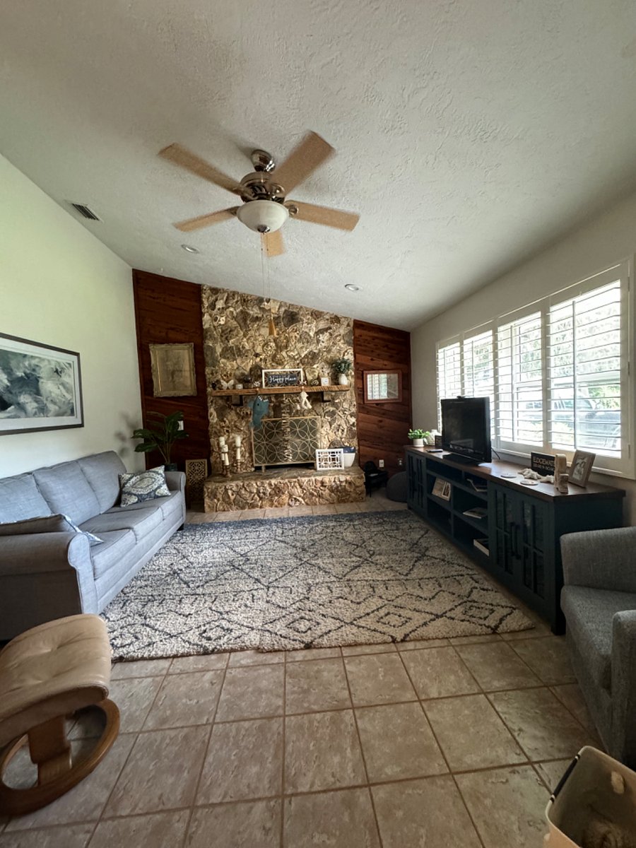 Living room with sleeper sofa
