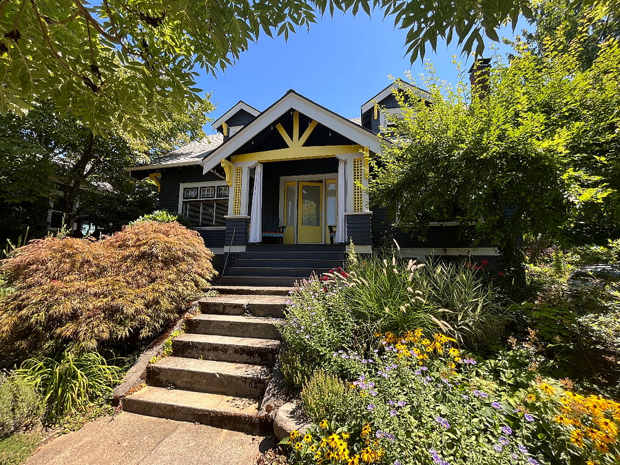 Exterior front of house entrance