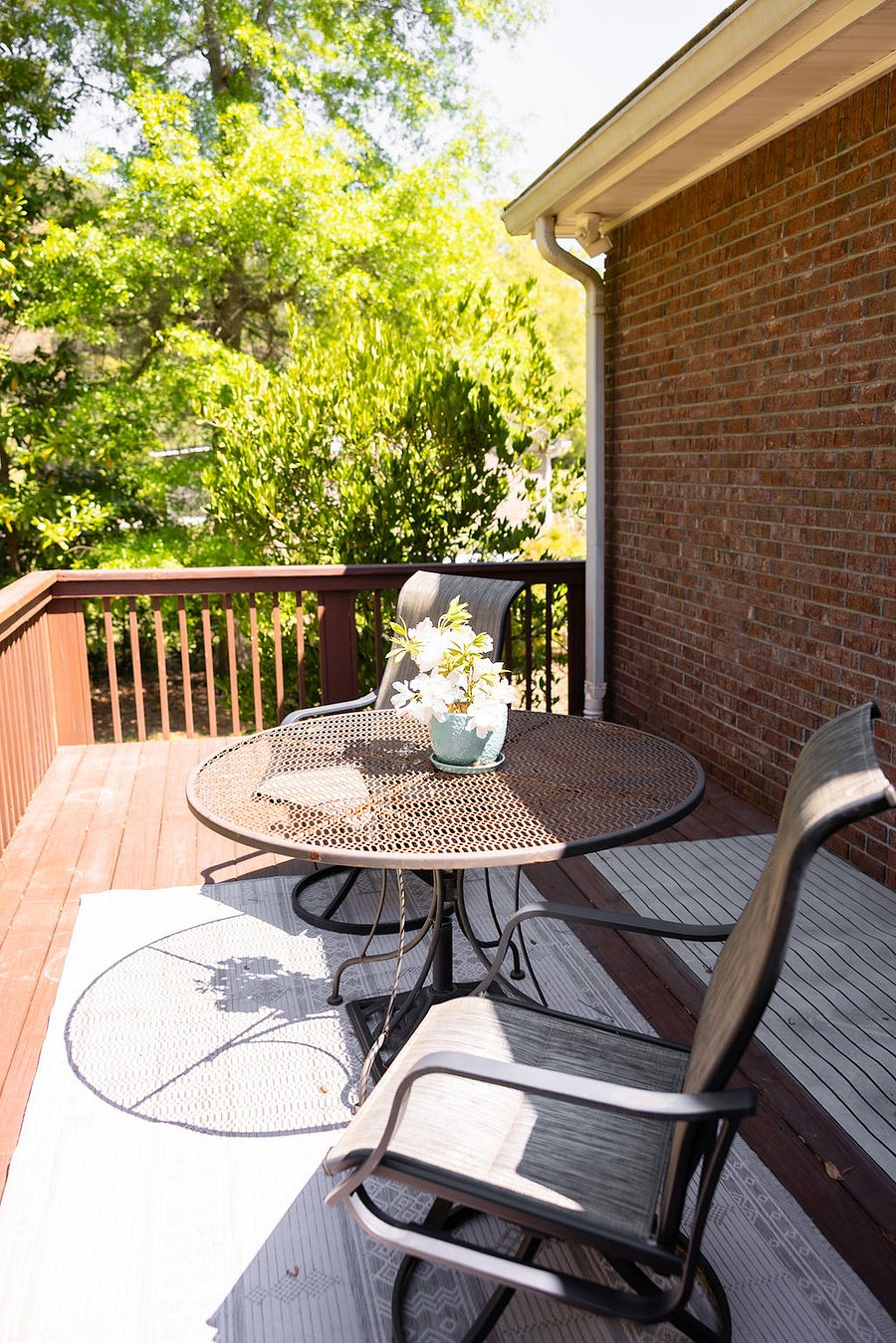 Deck off sun room