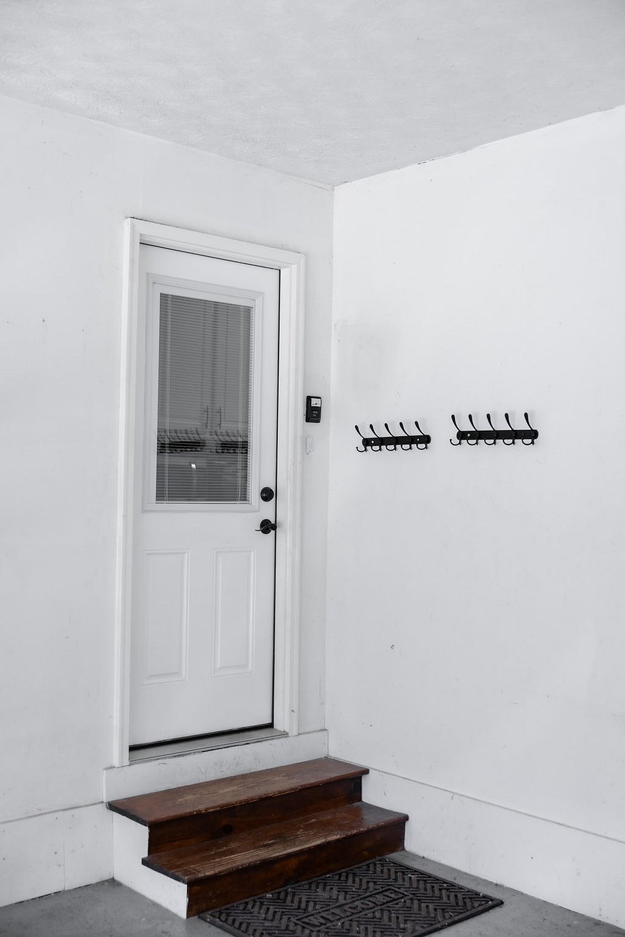 Interior garage door
