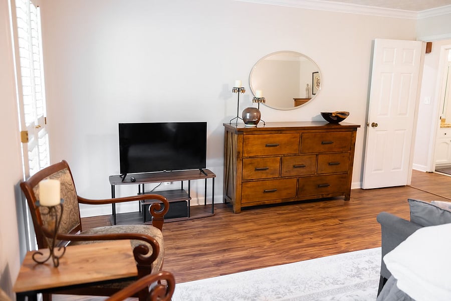 Master bedroom TV