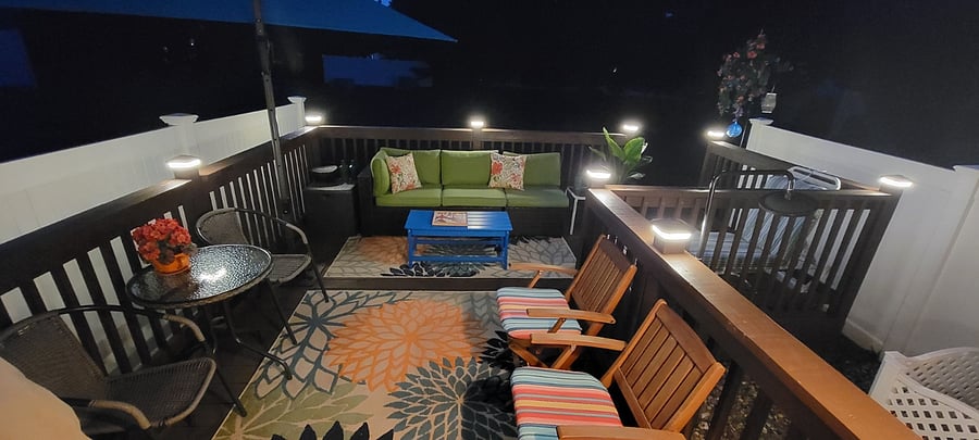 Deck at night