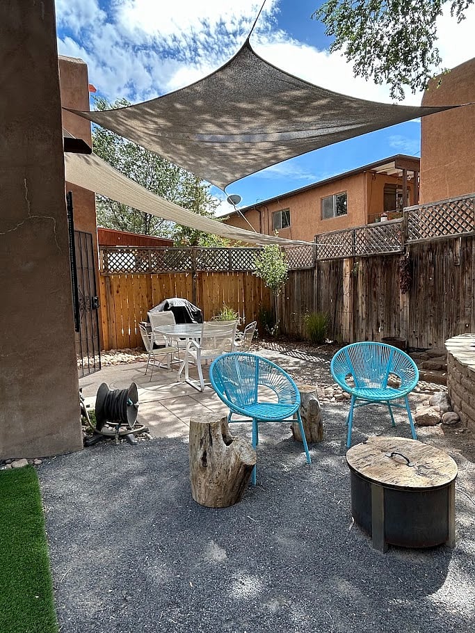 Grill and outside dining.