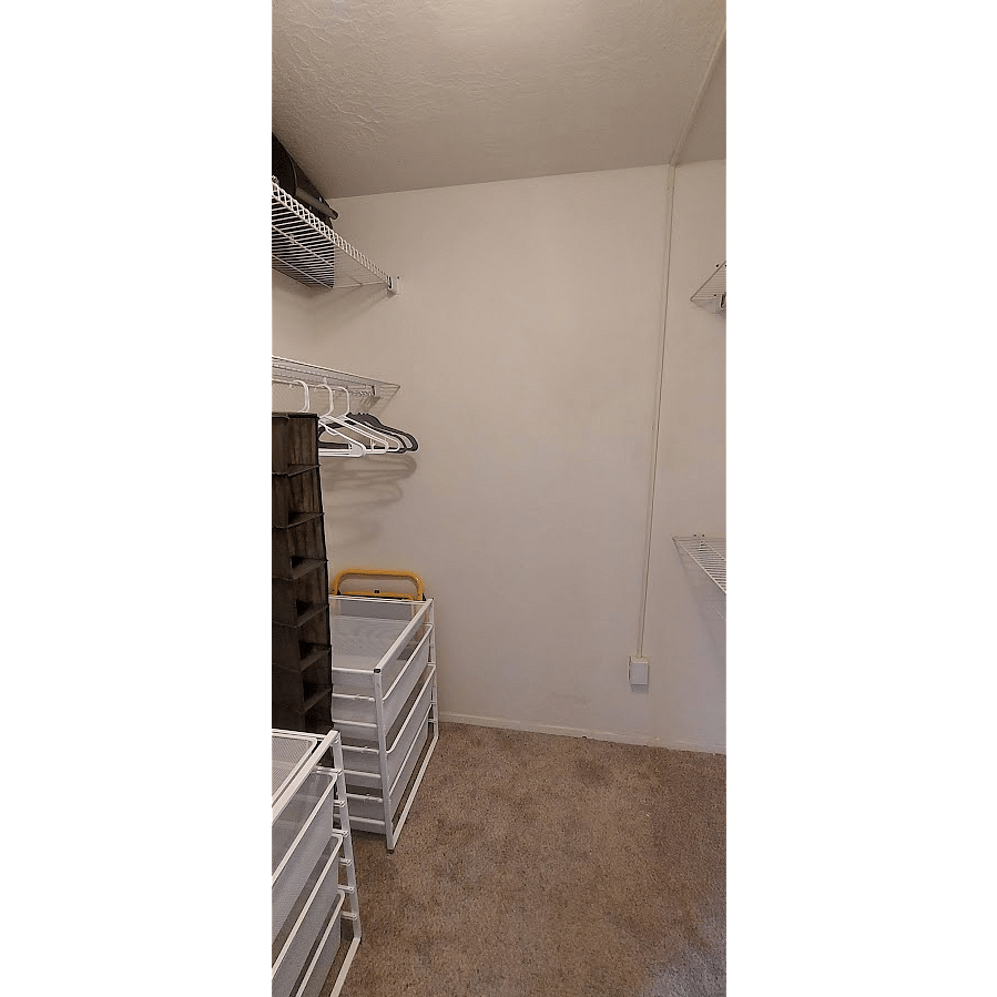 Master bedroom walk-in closet.