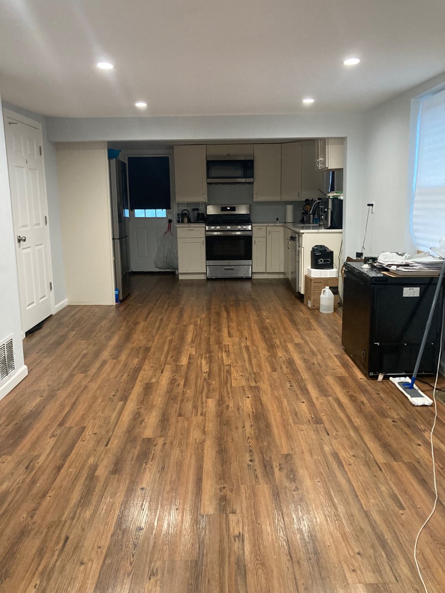Shared Kitchen. Pots, pans, dishes, and cutlery available. Dishwasher is on first come first serve bases. The unit has its own fridge. So, no main fridge access.