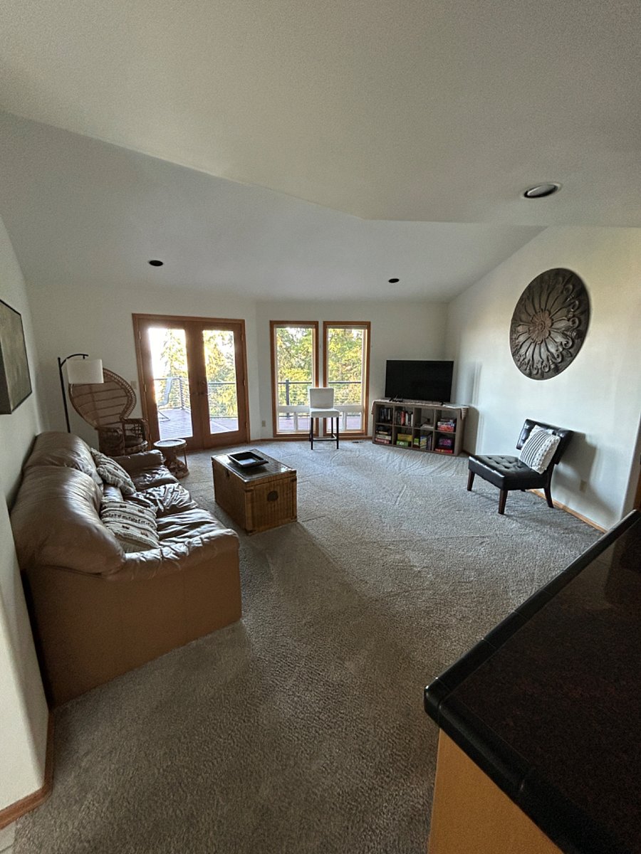 Family room attached to kitchen