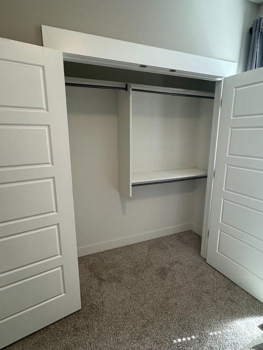Closet size for both bedrooms