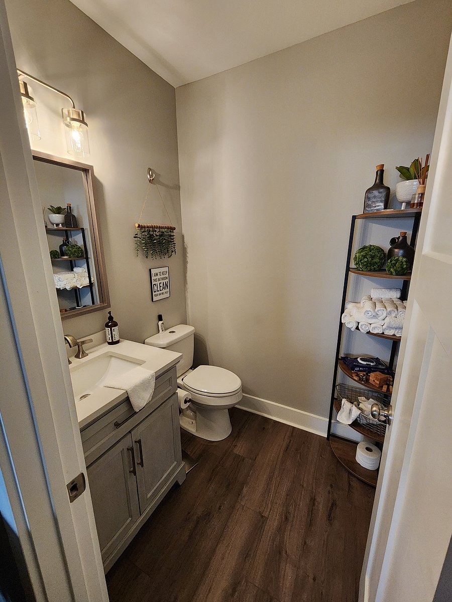 This is the shared bathroom downstairs for everyone to use. This bathroom can be used by guest or as a backup bathroom for the shared bathroom upstairs.