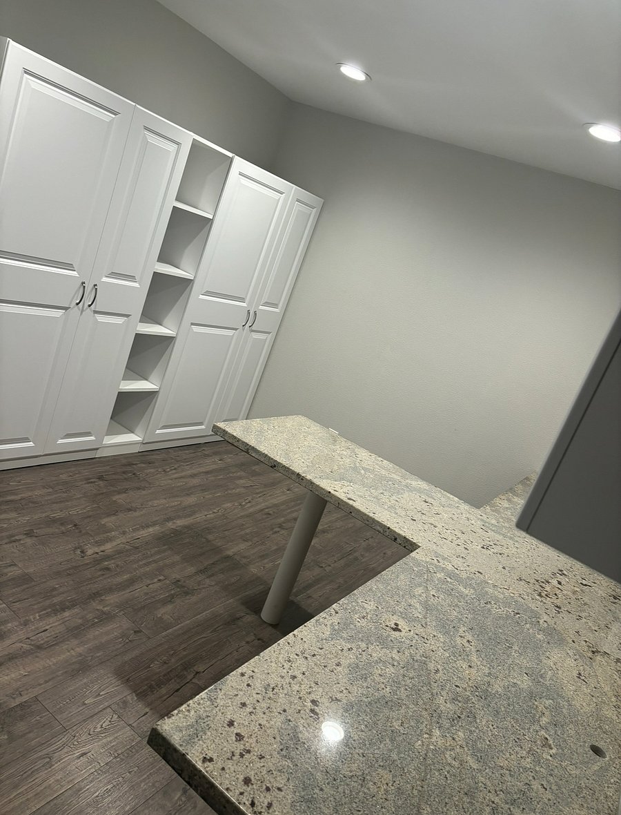 2nd room, office with storage cabinet/closet