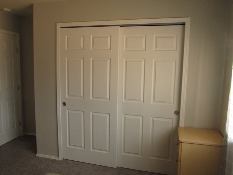 bedroom double closet
